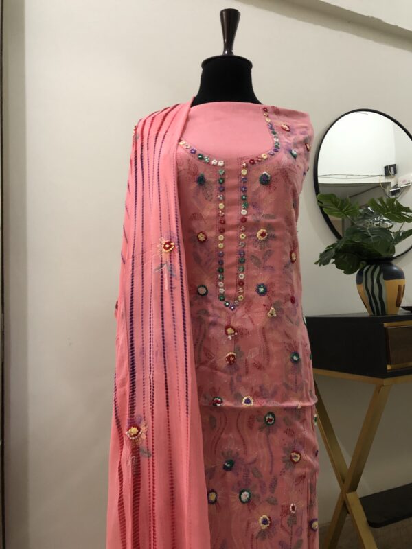 Handmade Moti Tanka With Mirror Work